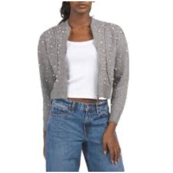 Jason Wu Edit Gray Structired Gray Sweater M - Picture 1 of 7